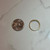Beautiful Vintage Diamond Band, Thin Stackable Diamond Shape Set Stone Solid Yellow Gold Ring, Milgrain and Sparkly Stone Size 6.25 US