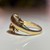 Solid 10KT Gold Dolphin Wrap Ring, Large Statement Band Etched Yellow Gold Band, Cute Ocean Animals Estate Jewellery With Cut Designs 9.25 Solid 10KT Gold Dolphin Wrap Ring, Large Statement Band Etched Yellow Gold Band, Cute Ocean Animals Estate Jewellery With Cut Designs 9.25