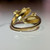 Solid 10KT Gold Dolphin Wrap Ring, Large Statement Band Etched Yellow Gold Band, Cute Ocean Animals Estate Jewellery With Cut Designs 9.25 Solid 10KT Gold Dolphin Wrap Ring, Large Statement Band Etched Yellow Gold Band, Cute Ocean Animals Estate Jewellery With Cut Designs 9.25