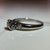 Vintage 18KT White Gold Diamond Ring, Star Set Band Estate Engagement/Wedding/Celebration Jewellery, Unique Round Cut Stone Ring Size 6.5 US