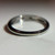 Beautiful Vintage 18KT Diamond Band, Thin Stackable Three Stone Solid White Gold Ring, Star Set Sparkly Stones Size 6.5 US