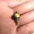 Vintage UNOAERRE Enamel Icecream Cone Charm, 9KT Yellow Gold Cute and Quirky Colourful Pendant, Italian Gold Waffe Cone Bracelet Addition