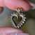 Estate 10KT Gold and Diamond Heart Pendant, Cute Sparkly Love Pendant, Gift for Her, Heart of Love, Valentine's Day, Fine Jewellery