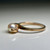 Solid 10KT Yellow Gold Pearl Ring, Two Prong Pearl Solitaire Jewellery, Estate Freshwater Pearl Dainty June Birthstone Ring Size 6.5 US