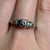 Vintage 18KT White Gold Diamond Ring, Intricate Multi Stone Ring, Gorgeous Detailed Three Stone Wedding/Engagement Style Ring Size 5.5 US