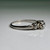 Vintage 18KT White Gold Diamond Ring, Intricate Multi Stone Ring, Gorgeous Detailed Three Stone Wedding/Engagement Style Ring Size 5.5 US