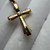 14KT Tri-Colour Cross Charm/Pendant, Religious Jewellery of Cross, Beautiful Christian Gold Amulet, Puffy and Textured Design Cross 14KT Tri-Colour Cross Charm/Pendant, Religious Jewellery of Cross, Beautiful Christian Gold Amulet, Puffy and Textured Design Cross