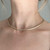 Stunning Solid Gold Collar Necklace, Estate 14KT Italian Yellow Gold Thin Choker, Short Sturdy Omega Chain Necklace