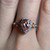 Sparkly Pink Morganite and Diamond Ring, Tear Drop Cut Stone, 14KT Yellow Gold Pear Cut Pink Engagement/Promise/Birthday Ring Size 6.25 US