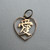 Estate 14K Gold Chinese Love Charm, Mandarin Character For "Love" (愛), Heart Shaped Necklace Pendant, Thin Yellow Gold Charm I Love You