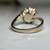 Vintage 1.63CT Diamond Cluster Ring, 18KT Yellow & White Gold Set Band Estate Jewellery, Unique Design Engagement/Wedding Ring Size 8.25 US
