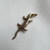 Adorable 18KT Gold Lizard Charm with Green Enamel, Detailed Solid Yellow Gold Cute Gecko Pendant, Reptile Lover Bracelet Addition