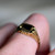 Solid 18KT Gold Blank Signet Ring, Simple Rectangle Gold Band, Detailed Shoulder Yellow Gold Unisex Pinky Ring Size 7.5 US