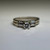 Estate 18K White Gold 0.25ct Diamond Engagement Ring Set, Baguette & Round Cut Bridal Set, Minimalist Stackable Wedding Ring, 18K Gold JTC