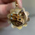 Vintage 10K Gold Charm Cluster Pendant with Diamond Simulant, Turquoise & Blue Sapphire | Retro Estate Gold Charm
