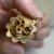 Vintage 10K Gold Charm Cluster Pendant with Diamond Simulant, Turquoise & Blue Sapphire | Retro Estate Gold Charm