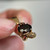 Vintage 14K Gold Garnet Pendant Charm | Estate Garnet Gemstone Pendant | January Birthstone Jewelry