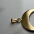 Vintage 14K Gold Charm Holder Pendant | Crescent Charm Enhancer | Estate Gold Pendant Clasp