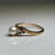 Vintage 14K Gold Cultured Pearl & Diamond Ring | Classic Pearl Engagement Ring | Size 6.25