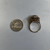 Vintage 10K Gold Garnet & Akoya Pearl Cluster Ring | Estate Garnet Halo Ring | Size 7