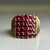 Vintage 14K Gold Natural Ruby Cluster Ring | 2.25ct Ruby Ring | Statement Cocktail Ring | Size 8