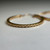 Vintage 14K Gold Diamond Cut Hoop Earrings | Textured Yellow Gold Hoops | Lightweight Everyday Earrings