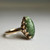 Vintage 10K Gold Green Jade Ring | Marquise Jadeite Estate Ring