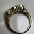Vintage 14K White Gold Natural Peridot Three Stone Ring | 1.91ct