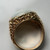 Vintage 10K Gold White Jadeite Ring | Large Oval Jade Statement Ring