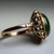 Vintage 18K Gold Nephrite Jade Ring | 5.05ct Oval Jade Statement Ring