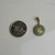 Vintage 14K Jade Donut Pendant | Green Jade Pi Disc Charm | Good Fortune Gold Pendant