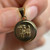 Vintage 10K Gold Zodiac Virgo Charm Pendant | Astrology Disc Pendant