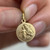 Vintage 10K Gold Sacred Heart Jesus & Our Lady of Mount Carmel Medal Charm
