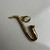 Vintage 10K Gold Saxophone Charm | Music Instrument Pendant | Musician Gift