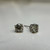Estate 2.01 CTW Natural Diamond Stud Earrings 14K White Gold