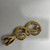 Vintage 10K Gold Diamond Letter E Charm Pendant