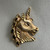 Vintage 10K Gold Unicorn Charm | Diamond Cut Unicorn Pendant