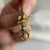Vintage 10K Gold Football Player Charm | #18 Sports Pendant