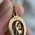 Vintage 10K Gold Lucky Horseshoe & Four Leaf Clover Charm