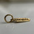 Vintage 10K Gold Razor Blade Charm | Textured Gold Pendant