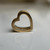 Vintage 10K Gold I Love You Heart Charm Pendant