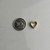 Vintage 10K Gold I Love You Heart Charm Pendant