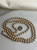 Vintage Faux Pearl Necklace 14K Gold Filigree Clasp – 21" Knotted Strand