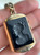 Antique Gold Filled Watch Chain with Black Intaglio Swivel Locket Fob