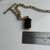 Antique Gold Filled Watch Chain with Black Intaglio Swivel Locket Fob