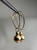 Vintage 10K Gold Hollow Ball Drop Earrings | JJT