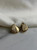 Vintage 14K Yellow Gold Fluted Fan Stud Earrings – Lever Backs