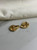 Vintage 14K Yellow Gold Fluted Fan Stud Earrings – Lever Backs