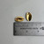 Vintage 14K Yellow Gold Oval Wave Stud Earrings