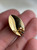 Vintage 14K Yellow Gold Oval Wave Stud Earrings